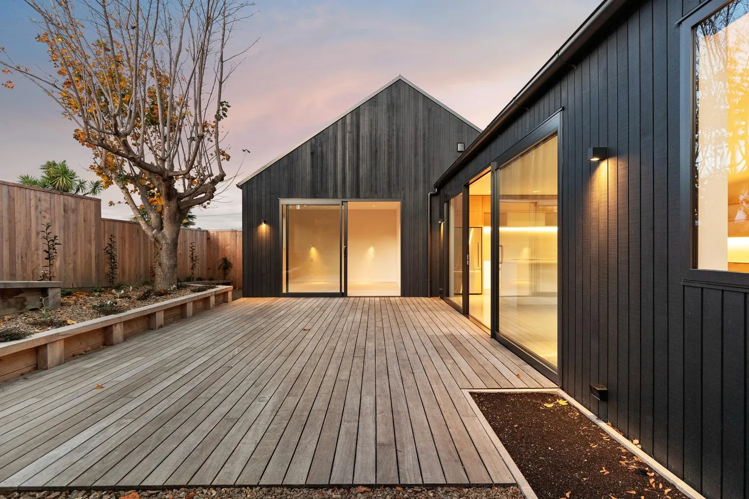 House with beautifully detailed siding