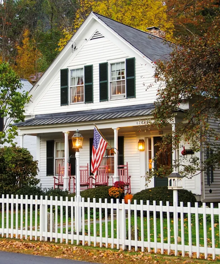 House with beautifully detailed siding