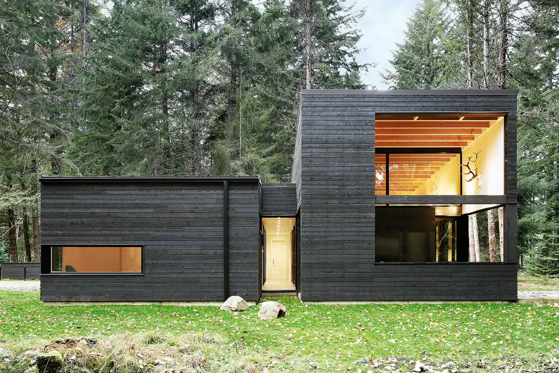 House with beautifully detailed siding