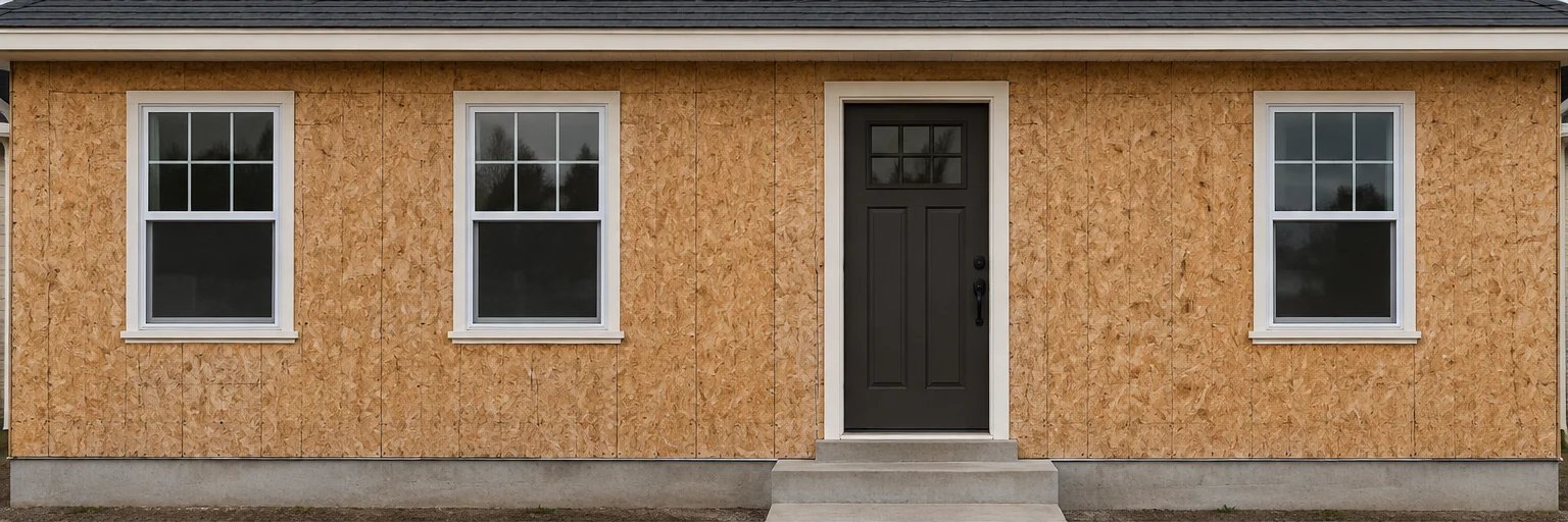 Home ready for siding installation