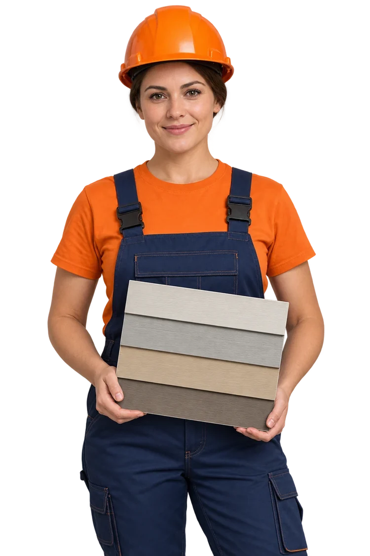 Illustrative siding professional